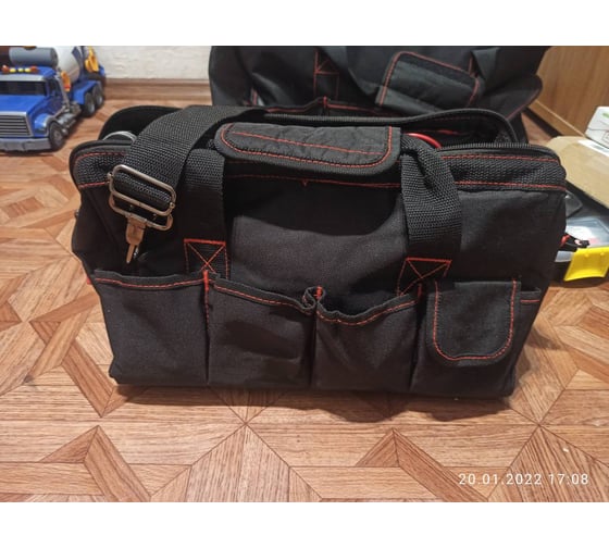 Сумка для инструмента с ремнем Dr.IRON 360x220x230 мм DR1021 - выгодная ...