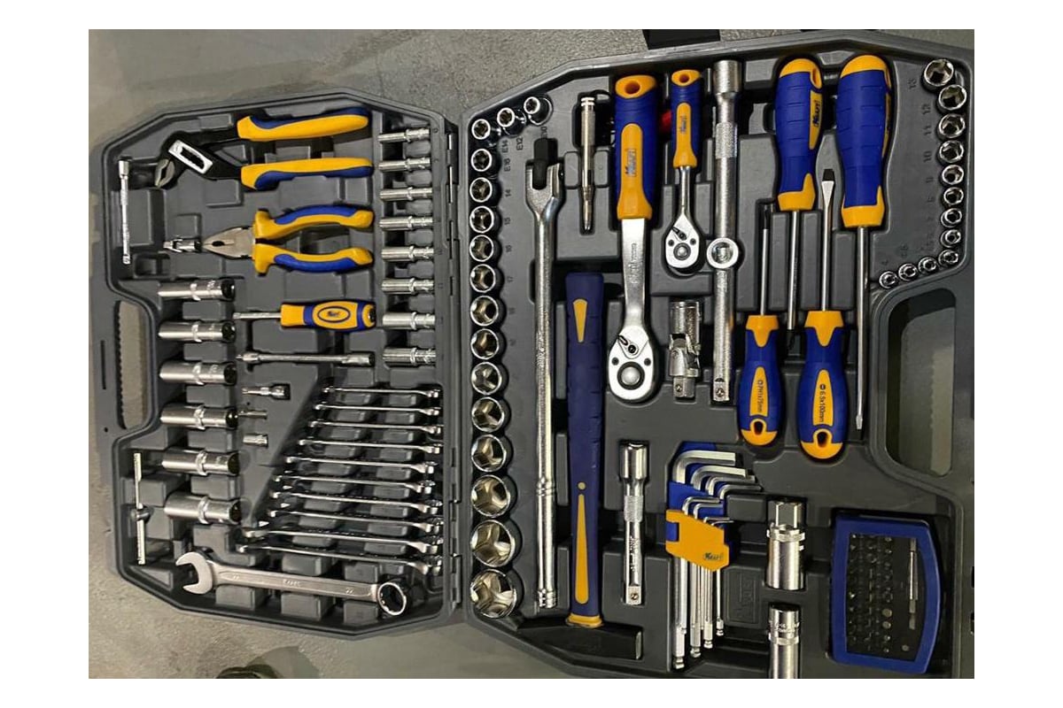 Набор инструмента 1/2 Dr и 1/4 Dr 120 предметов KRAFT KT 700679 ...