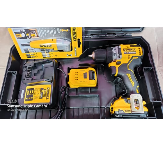 Компактная дрель-шуруповерт DEWALT 12 В XR DCD701D2-QW 101