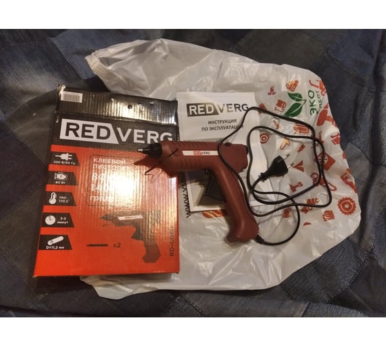 Клеевой пистолет REDVERG RD-GG80 6621691 4