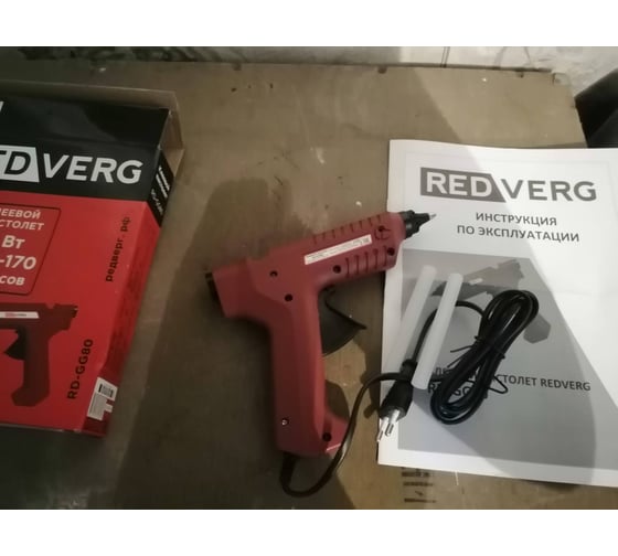 Клеевой пистолет REDVERG RD-GG80 6621691 3