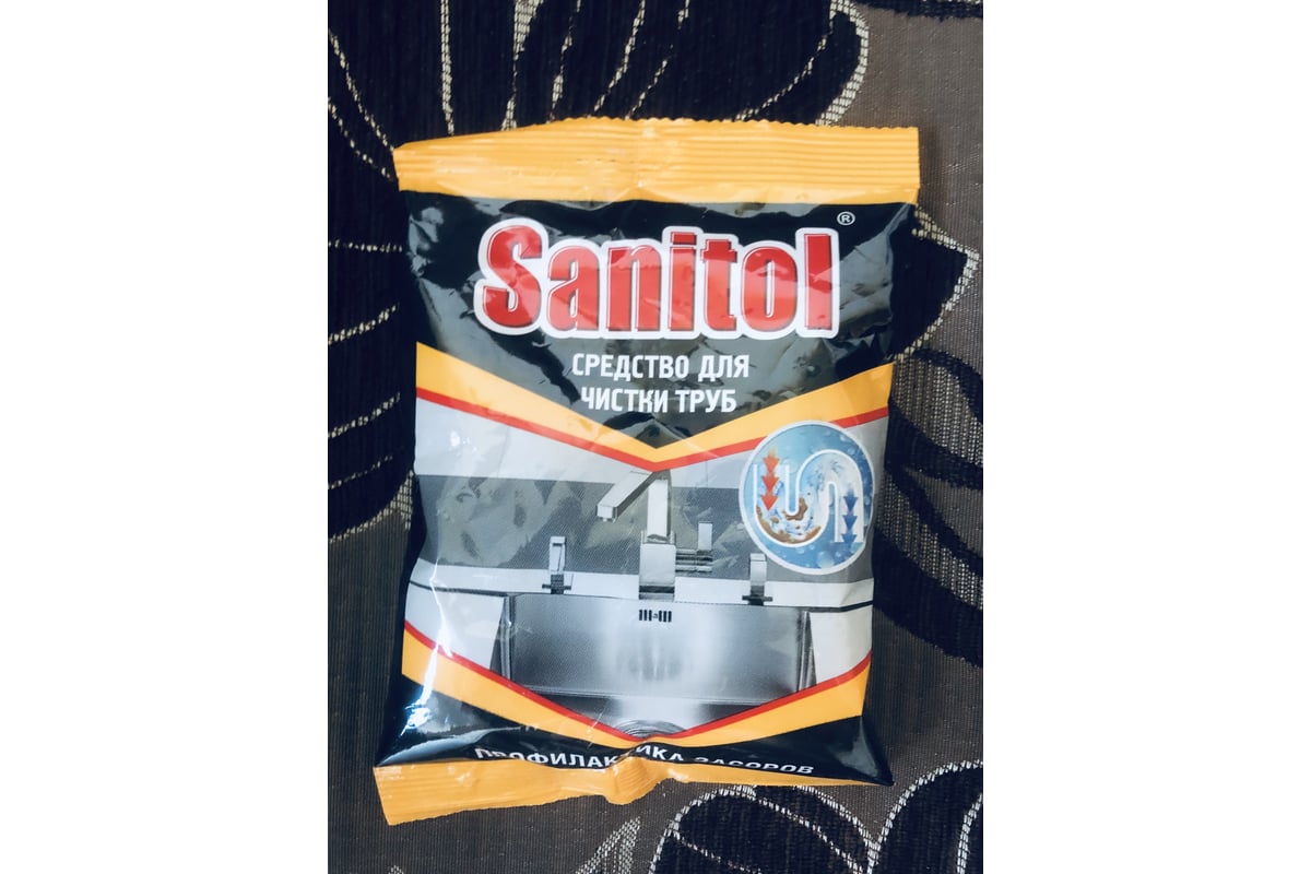 Антизасор Sanitol для чистки труб, 90 г ЧС-152 - выгодная цена, отзывы ...