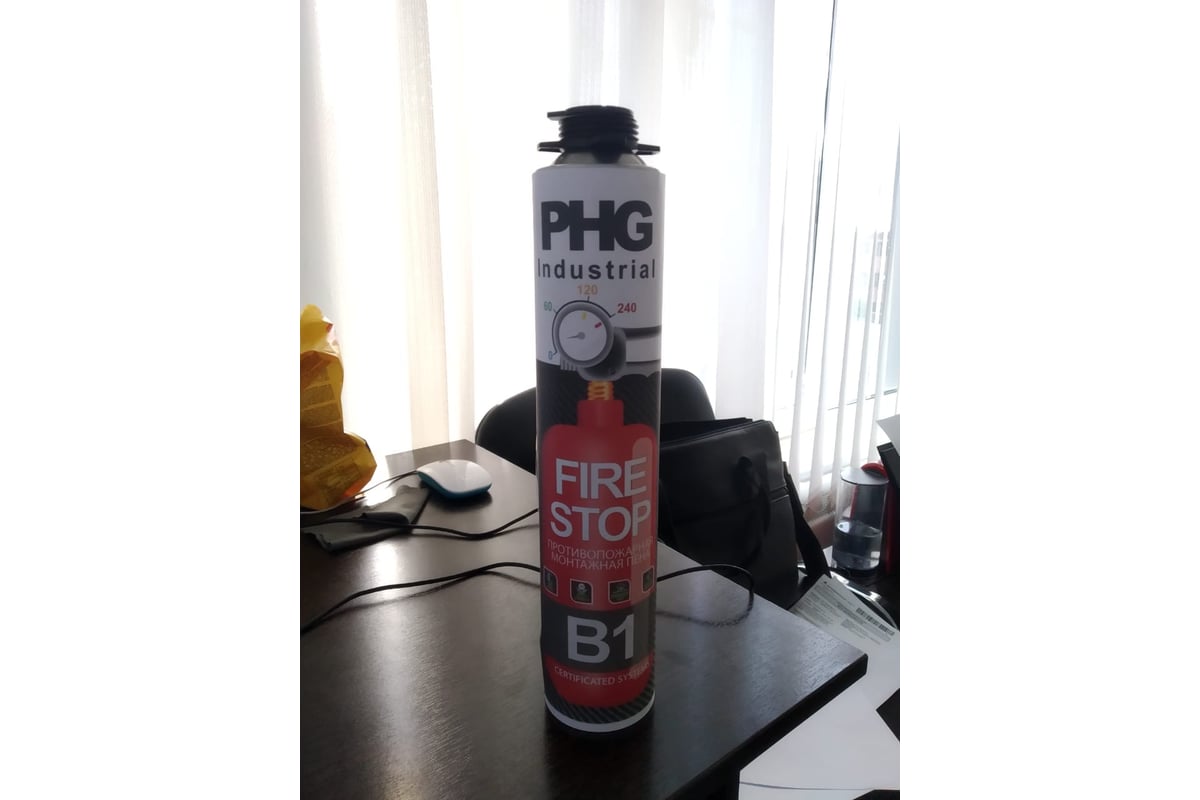 Огнестойкая монтажная пена PHG Industrial FireStop B1 1000 мл 612288 ...