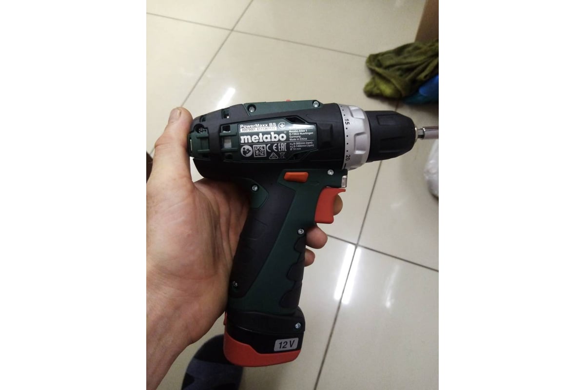Аккумуляторная дрель-шуруповерт Metabo PowerMaxx BS 12 В, 2х2.0 ...