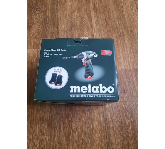 Аккумуляторный винтоверт Metabo PowerMaxx BS 12В 600984000 26
