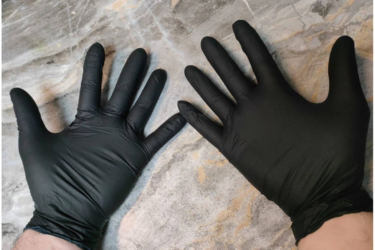 Перчатки нитриловые ультрапрочные Jeta Safety 100 шт (50 пар), 0,15 мм ...