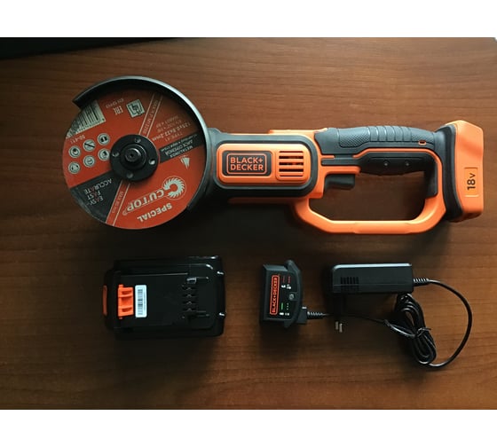 Аккумуляторная углошлифовальная машина black decker bcg720n 18 b li ion без акб