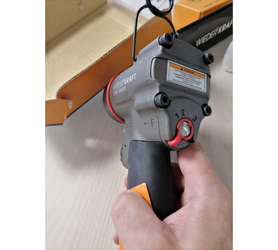 Компактный пневматический ударный гайковерт WIEDERKRAFT 1/2", 1200 Нм, 119 мм WDK-20420S 19