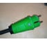 Кабельная вилка PCE 16A 220V 2P+E IP54 корпус зеленый, маркер черный 0511-us 8