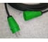 Кабельная вилка PCE 16A 220V 2P+E IP54 корпус зеленый, маркер черный 0511-us 9