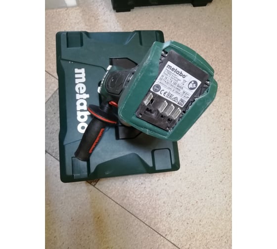 Аккумуляторная угловая шлифовальная машина metabo w 18 ltx 125 t03330
