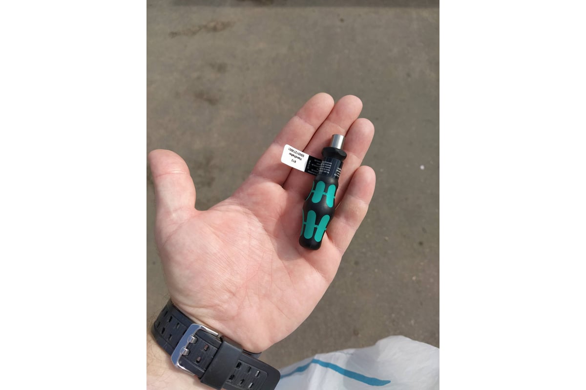 Ручка-битодержатель WERA 813 1/4, с магнитом, рукоятка Kraftform Plus ...