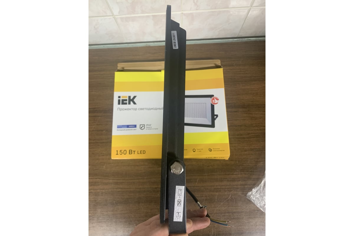 Светодиодный прожектор IEK СДО 06-150, черный, IP65, 6500K LPDO601-150 ...