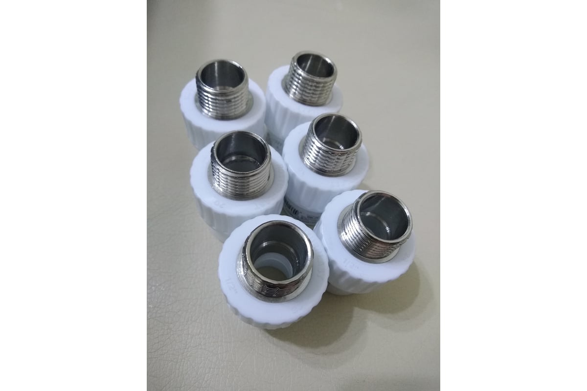 Муфта RTP комбинированная PN25, наружная резьба, D20х1/2 мм 10662 ...