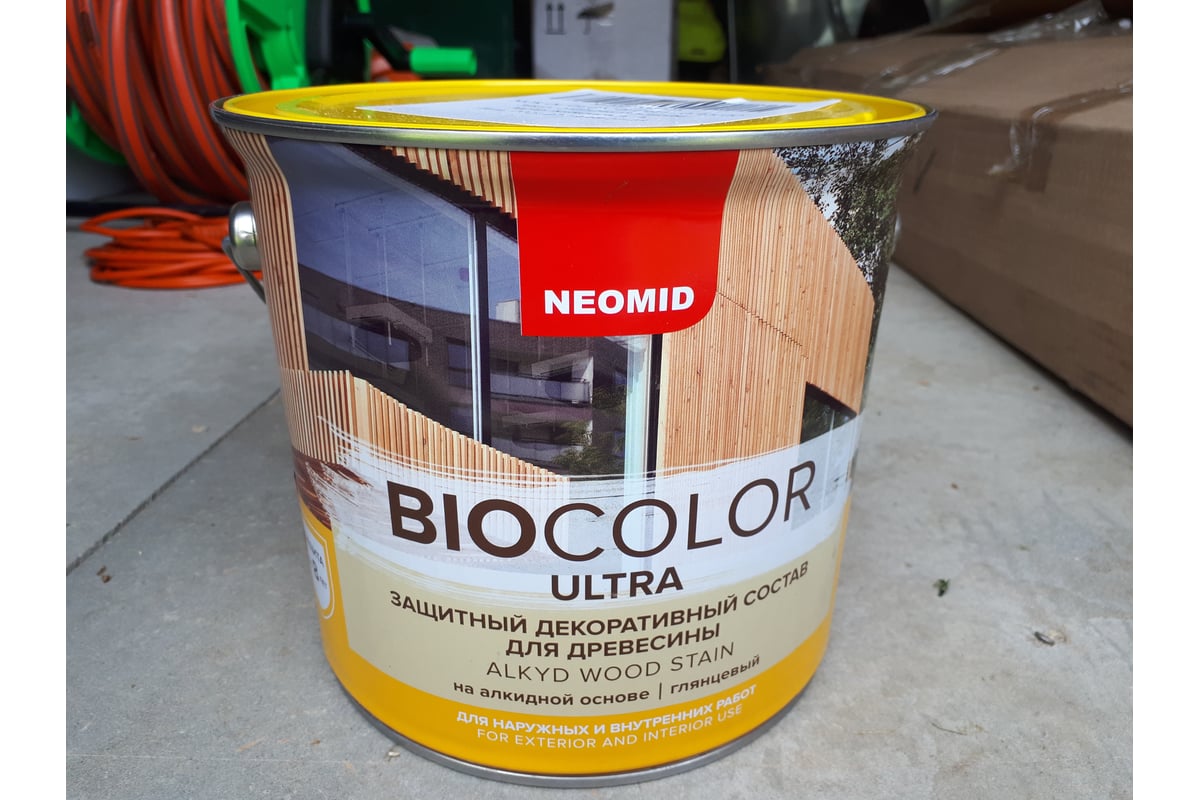 Пропитка Neomid BIO COLOR ULTRA NEW 2020 махагон 2,7 л Н -ULTRA-2,7/мах ...