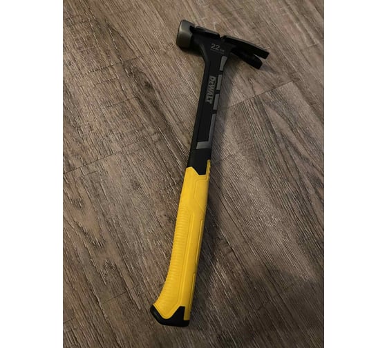 Молоток DEWALT одноэлементный, с прямым гвоздодером, 624 г DWHT0-51064 24