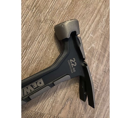 Молоток DEWALT одноэлементный, с прямым гвоздодером, 624 г DWHT0-51064 25
