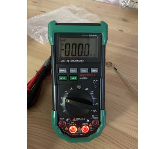 Цифровой автоматический мультиметр MASTECH MS8268 00-00000267 15