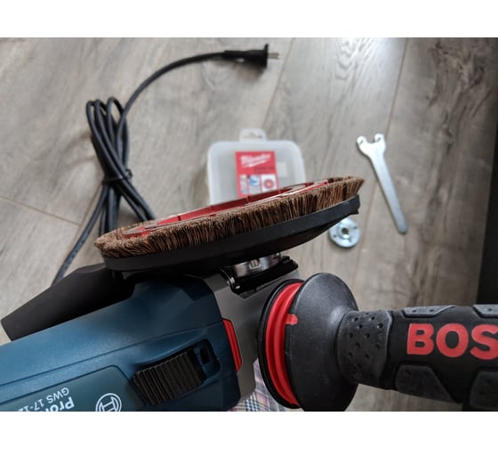 Защитный вытяжной кожух пылесос 115/125 мм для УШМ Bosch 2605510224 12