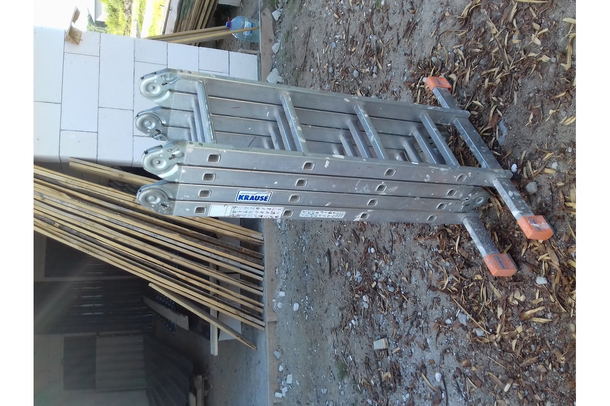 Krause multimatic 120632. 25м 4 секции 16 ступеней. Krause multimatic 120632. 55м алюминий 4 секции 12 ступеней. Лестница трансформер 4-секционная krause multimatic 120649.