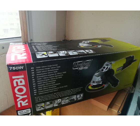 Углошлифовальная машина ryobi eag750rb