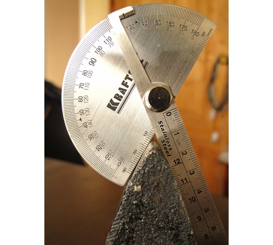  с линейкой KRAFTOOL Protractor из нержавеющей стали, 145 мм .