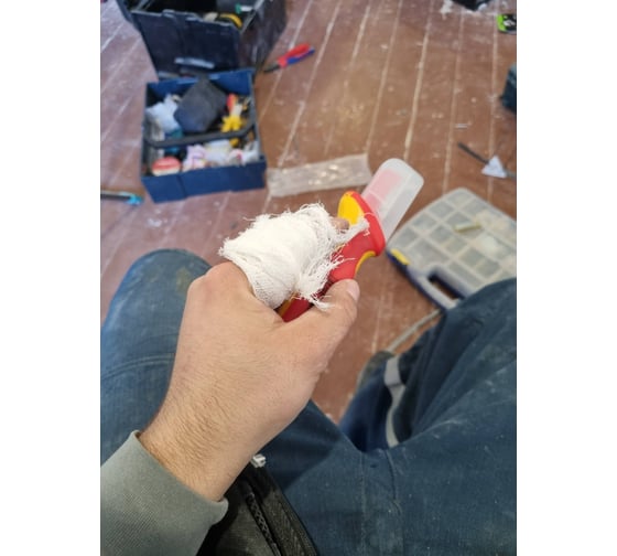 Нож для снятия изоляции с пяткой KNIPEX KN-9855 21