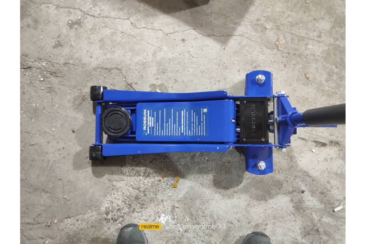 Подкатной домкрат Rossvik V3 LOW PROFILE с педалью, г/п 3 т, 75-505 мм ...