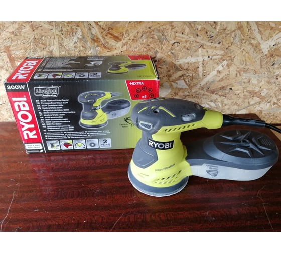 Эксцентриковая шлифмашина Ryobi ROS300 5133001144 58