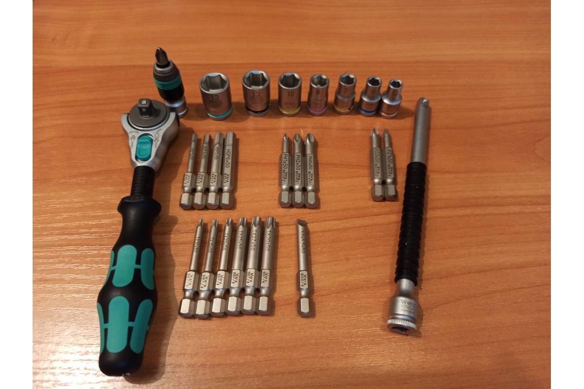 Набор бит с трещоткой 26 предметов WERA WE-051045 - выгодная цена ...