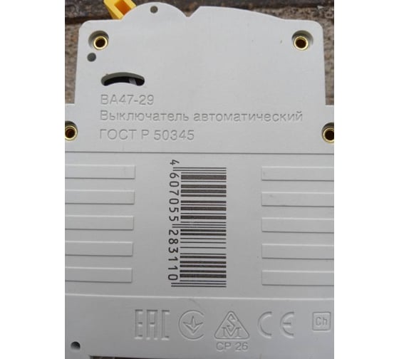 Автоматический выключатель IEK ВА47-29 1п, 6А, "С", 4.5кА MVA20-1-006-C ...