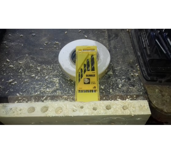 Набор сверл по дереву 5 шт. (D 4; 5; 6; 8; 10 мм) DEWALT 4535 7