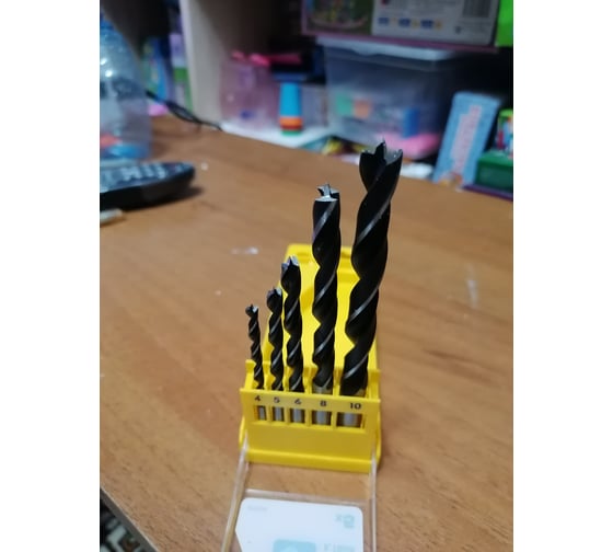 Набор сверл по дереву 5 шт. (D 4; 5; 6; 8; 10 мм) DEWALT 4535 8