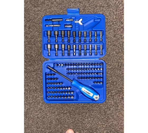 Набор бит Зубр ЭКСПЕРТ УНИВЕРСАЛ, Cr-Mo, 122 предмета, в боксе