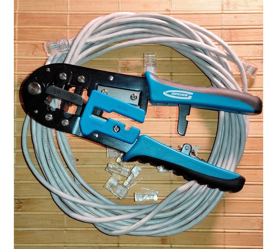 Кримпер для обжима телефонных и компьютерных клемм GROSS 17719 в Санкт ...