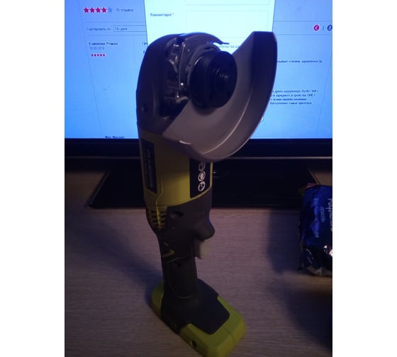 Аккумуляторная угловая шлифмашина Ryobi ONE+ R18AG-0 5133001903 178
