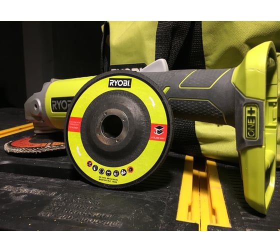 Аккумуляторная угловая шлифмашина Ryobi ONE+ R18AG-0 5133001903 148