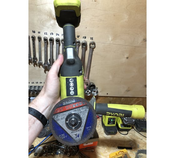 Аккумуляторная угловая шлифмашина Ryobi ONE+ R18AG-0 5133001903 122