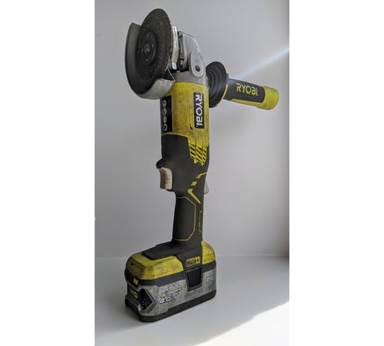 Аккумуляторная угловая шлифмашина Ryobi ONE+ R18AG-0 5133001903 115