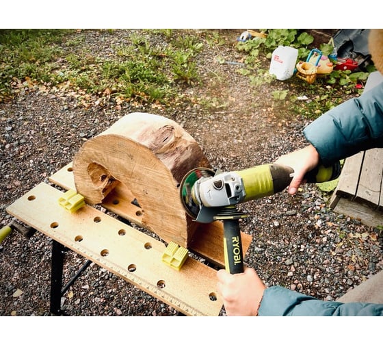 Аккумуляторная угловая шлифмашина Ryobi ONE+ R18AG-0 5133001903 96