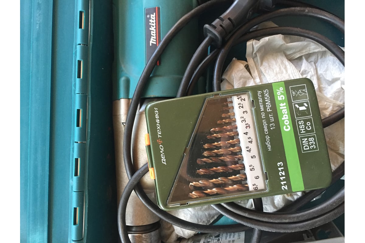 Набор сверл (13 шт; 1.5-6.5 мм; Cobalt 5%) по металлу Дело Техники ...