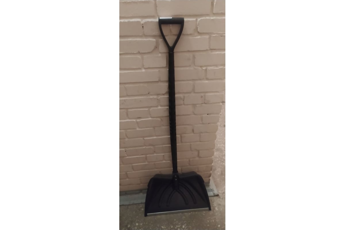 Черенок пластиковый для зимней лопаты черный, 32x1150 мм, с V ручкой ...