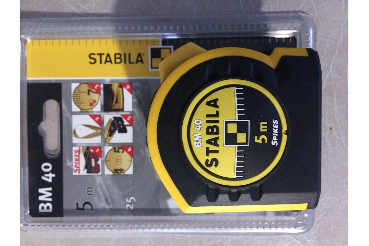 Рулетка STABILA BM40 5 м х 25мм 17744 - выгодная цена, отзывы ...