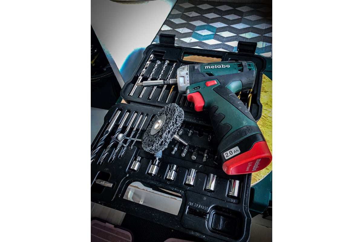  дрель-шуруповерт Metabo PowerMaxx BS 12 В, 2х2 Ач, Li .