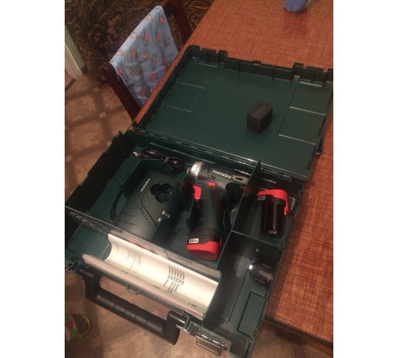 Аккумуляторный шуруповерт Metabo 12 V, кейс PowerMaxx BS 600080500 185