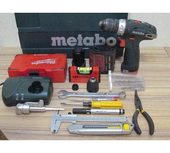 Аккумуляторный шуруповерт Metabo 12 V, кейс PowerMaxx BS 600080500 177
