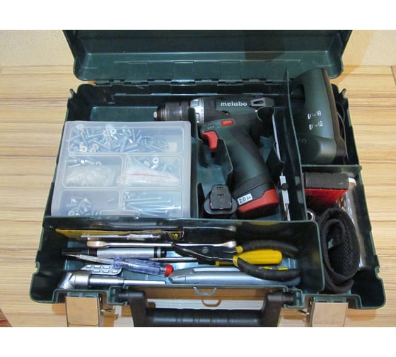 Аккумуляторный шуруповерт Metabo 12 V, кейс PowerMaxx BS 600080500 178