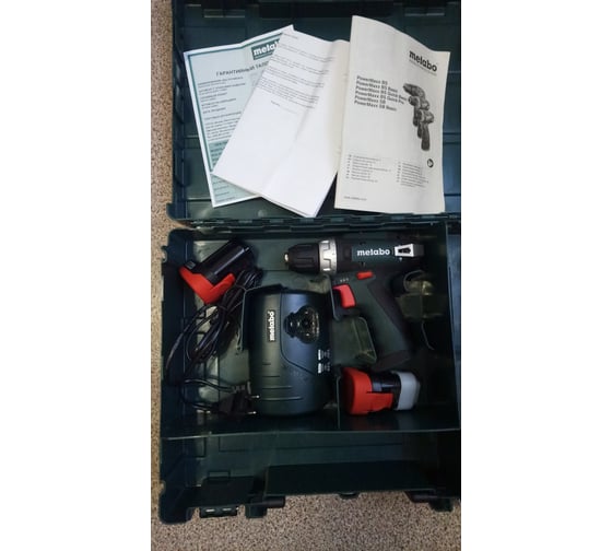 Аккумуляторный шуруповерт Metabo 12 V, кейс PowerMaxx BS 600080500 168