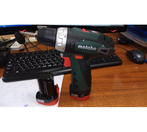 Аккумуляторный шуруповерт Metabo 12 V, кейс PowerMaxx BS 600080500 165