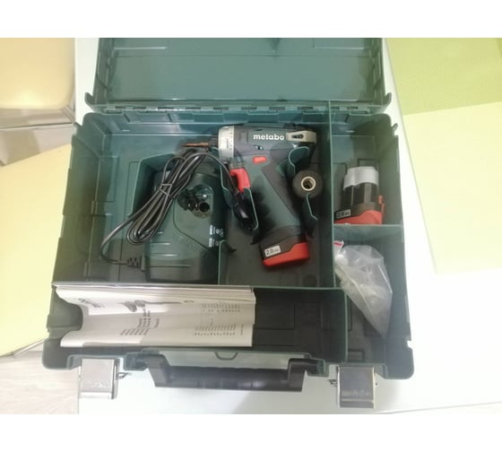 Аккумуляторный шуруповерт Metabo 12 V, кейс PowerMaxx BS 600080500 159